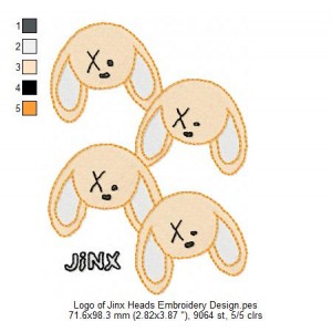 Logo of Jinx Heads Embroidery Design
